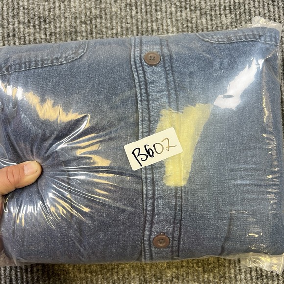 Wrangler Authentics Sherpa Lined Denim Shirt Jacket Men's Medium Blue Jean - Picture 14 of 14